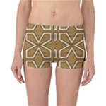 Gold Pattern Texture, Seamless Texture Reversible Boyleg Bikini Bottoms