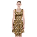 Gold Pattern Texture, Seamless Texture Racerback Midi Dress