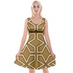 Gold Pattern Texture, Seamless Texture Reversible Velvet Sleeveless Dress
