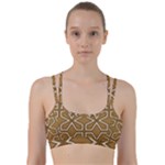 Gold Pattern Texture, Seamless Texture Line Them Up Sports Bra