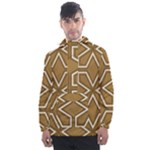 Gold Pattern Texture, Seamless Texture Men s Front Pocket Pullover Windbreaker