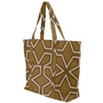 Gold Pattern Texture, Seamless Texture Zip Up Canvas Bag