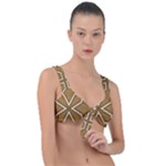Gold Pattern Texture, Seamless Texture Front Tie Bikini Top