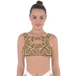 Gold Pattern Texture, Seamless Texture Bandaged Up Bikini Top