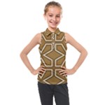 Gold Pattern Texture, Seamless Texture Kids  Sleeveless Polo T-Shirt