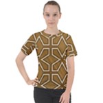 Gold Pattern Texture, Seamless Texture Women s Sport Raglan T-Shirt