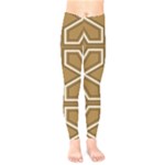 Gold Pattern Texture, Seamless Texture Kids  Classic Winter Leggings