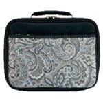 Gray Paisley Texture, Paisley Lunch Bag