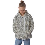 Gray Paisley Texture, Paisley Kids  Oversized Hoodie