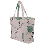 Plants Pattern Design Branches Branch Leaves Botanical Boho Bohemian Texture Drawing Circles Nature Zip Up Canvas Bag