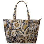 Flower Floral Pattern Floral Digital Spring Flora Botanical Blossom Bloom Vintage Back Pocket Shoulder Bag 