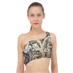 Flower Floral Pattern Floral Digital Spring Flora Botanical Blossom Bloom Vintage Spliced Up Bikini Top 