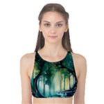 Trees Forest Mystical Forest Background Landscape Nature Tank Bikini Top