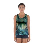 Trees Forest Mystical Forest Background Landscape Nature Sport Tank Top 