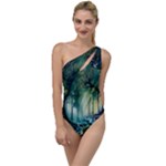 Trees Forest Mystical Forest Background Landscape Nature To One Side Swimsuit