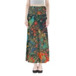 Flowers Trees Forest Mystical Forest Nature Background Landscape Full Length Maxi Skirt