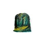Trees Forest Mystical Forest Nature Junk Journal Landscape Nature Drawstring Pouch (XS)