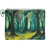 Trees Forest Mystical Forest Nature Junk Journal Landscape Nature Canvas Cosmetic Bag (XXL)