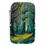 Trees Forest Mystical Forest Nature Junk Journal Landscape Nature Waist Pouch (Large)