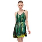 Trees Forest Mystical Forest Nature Junk Journal Landscape Nature Summer Time Chiffon Dress