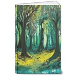 Trees Forest Mystical Forest Nature Junk Journal Landscape Nature 8  x 10  Softcover Notebook