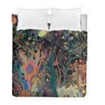 Trees Forest Mystical Forest Nature Junk Journal Landscape Duvet Cover Double Side (Full/ Double Size)