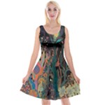 Trees Forest Mystical Forest Nature Junk Journal Landscape Reversible Velvet Sleeveless Dress