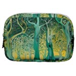 Trees Forest Mystical Forest Nature Junk Journal Scrapbooking Background Landscape Make Up Pouch (Small)
