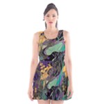 Flowers Trees Forest Mystical Forest Nature Scoop Neck Skater Dress