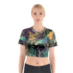 Flowers Trees Forest Mystical Forest Nature Cotton Crop Top