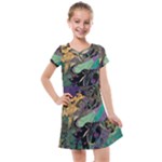 Flowers Trees Forest Mystical Forest Nature Kids  Cross Web Dress