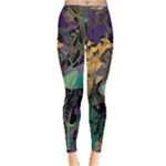 Flowers Trees Forest Mystical Forest Nature Inside Out Leggings