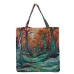 Trees Tree Forest Mystical Forest Nature Junk Journal Scrapbooking Landscape Nature Grocery Tote Bag