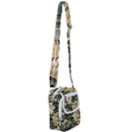 Flower Blossom Bloom Botanical Spring Nature Floral Pattern Leaves Shoulder Strap Belt Bag