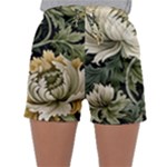 Flower Blossom Bloom Botanical Spring Nature Floral Pattern Leaves Sleepwear Shorts