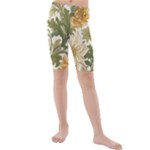 Flower Floral Pattern Floral Digital Paper Spring Flora Botanical Blossom Bloom Vintage Kids  Mid Length Swim Shorts