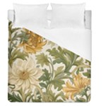 Flower Floral Pattern Floral Digital Paper Spring Flora Botanical Blossom Bloom Vintage Duvet Cover (Queen Size)