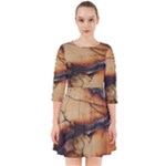 Texture Woodgrain Pattern Nature Wood Pattern Smock Dress