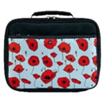 Poppies Flowers Red Seamless Pattern Lunch Bag