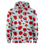 Poppies Flowers Red Seamless Pattern Men s Overhead Hoodie