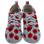 Poppies Flowers Red Seamless Pattern Mens Athletic Shoes