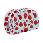 Poppies Flowers Red Seamless Pattern Make Up Case (Small)
