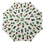 Cactus Plants Background Pattern Seamless Straight Umbrellas