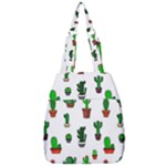 Cactus Plants Background Pattern Seamless Center Zip Backpack