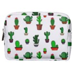 Cactus Plants Background Pattern Seamless Make Up Pouch (Medium)