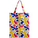 Colored Blots Painting Abstract Art Expression Creation Color Palette Paints Smears Experiments Mode Zipper Classic Tote Bag