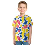 Colored Blots Painting Abstract Art Expression Creation Color Palette Paints Smears Experiments Mode Kids  Sport Mesh T-Shirt