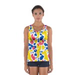 Colored Blots Painting Abstract Art Expression Creation Color Palette Paints Smears Experiments Mode Sport Tank Top 