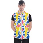 Colored Blots Painting Abstract Art Expression Creation Color Palette Paints Smears Experiments Mode Men s Puffer Vest