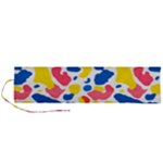 Colored Blots Painting Abstract Art Expression Creation Color Palette Paints Smears Experiments Mode Roll Up Canvas Pencil Holder (L)
